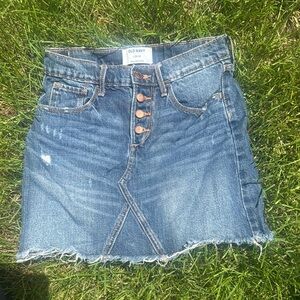 Old Navy Blue Asymmetrical Pencil Skirt